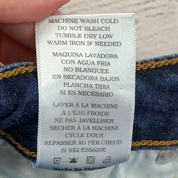 KanCan sz 5 / 26 Skinny Jeans Dark Wash 28.5" Inseam Stretch Distressed - Picture 10 of 10